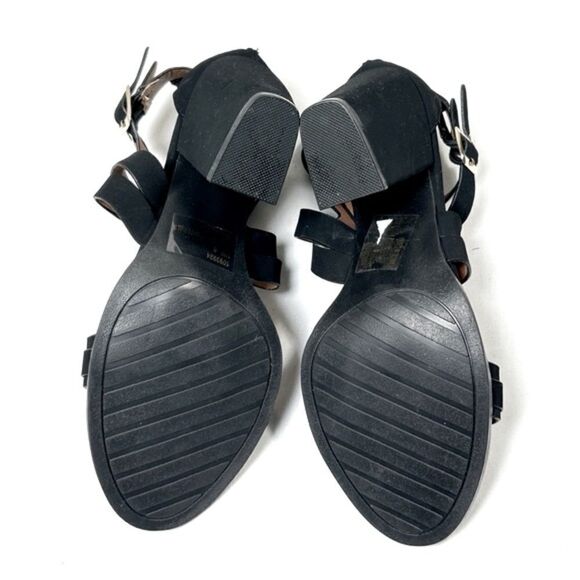 NWOT Charlotte Russe Gladiator Block Heel Sandals Zip Up Open Toe Faux Suede - Picture 5 of 5